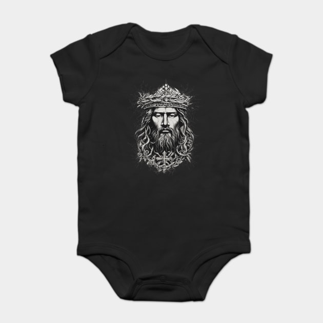 Jesus Christ the Prince of Peace Baby Bodysuit by animegirlnft